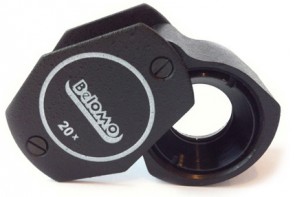 BelOMO 20x Quadruplet Jewelers Loupe Magnifier. 7mm (0.28")